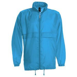 B&C Sirocco Mens Casual Lightweight Showerproof Zip up Rain  Jacket /Coat / Atol